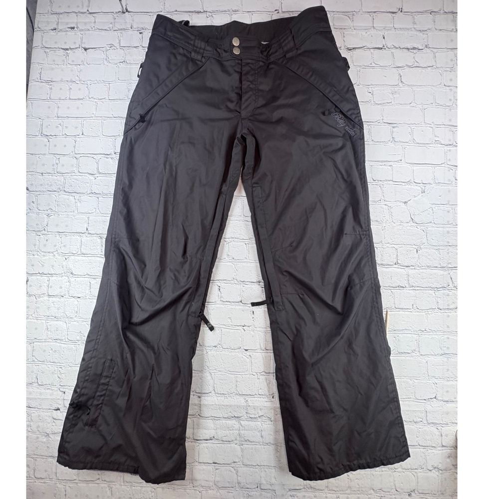 Betty Rides Snowboard Pants Women Size L Black Elements Collection Insulated